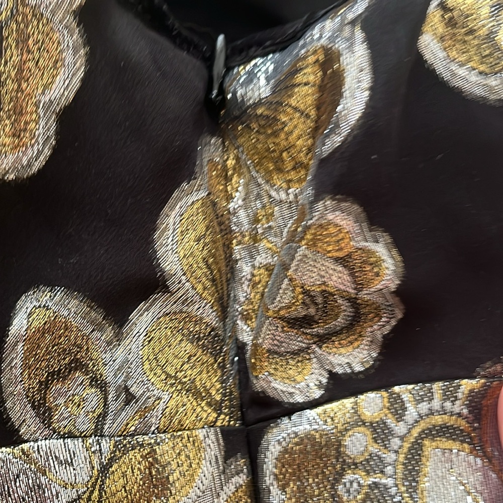 J Crew metallic floral print cocktail dress - Picture 7 of 7